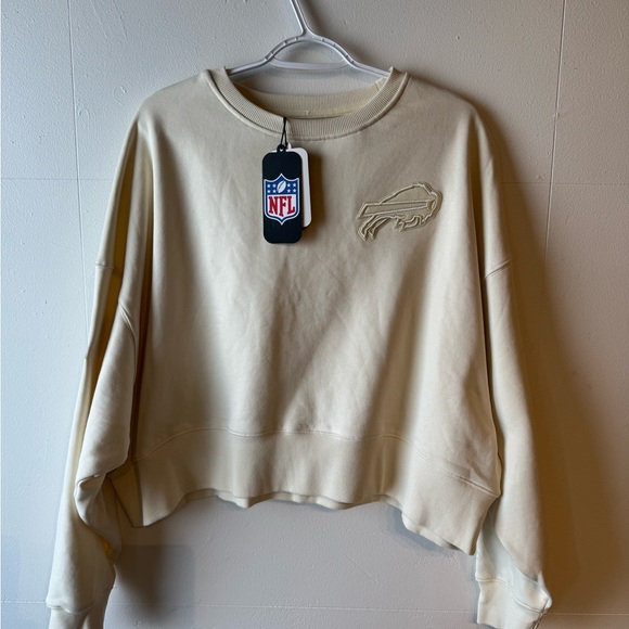 NFL Buffalo Bills Women's Beige Sweatshirt - Picture 1 of 6